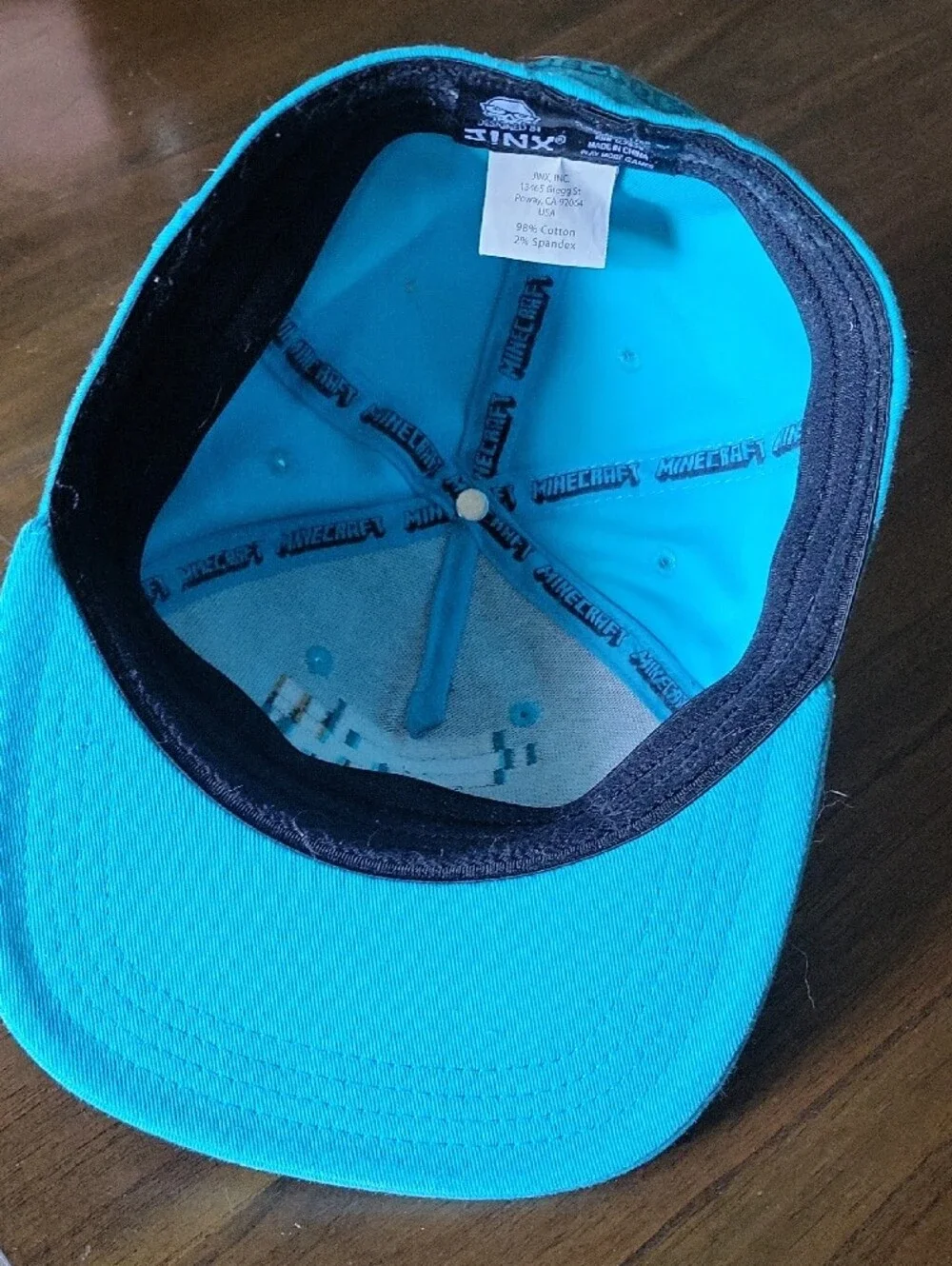 Kids Blue Minecraft Pickaxe Hat